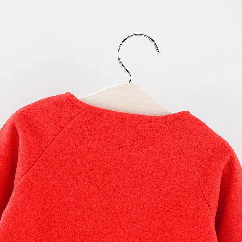 Baby Wool Blend Winter Coat – Festive Warm Jacket (12–36M)