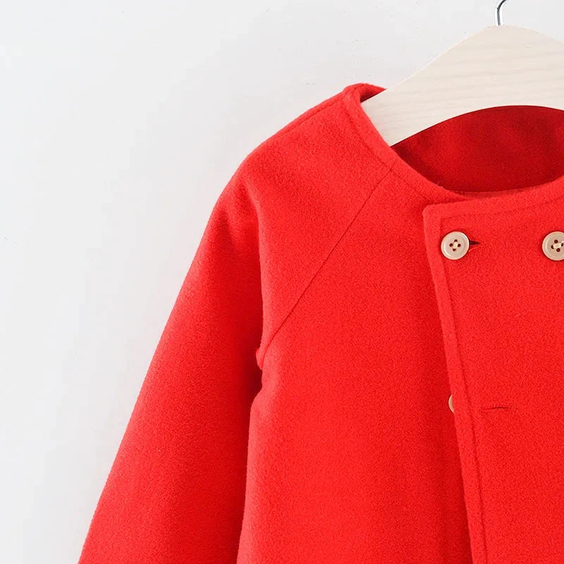 Baby Wool Blend Winter Coat – Warm Jacket (12–36M)    Mimou Babywear