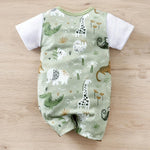 Baby Zoo Print Romper Set – Soft Two-Piece Style Outfit (0–18M)    Mimou Babywear