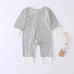 Bamboo Fiber Long Sleeve Baby Romper – Soft One-Piece (3-12M)    Mimou Babywear