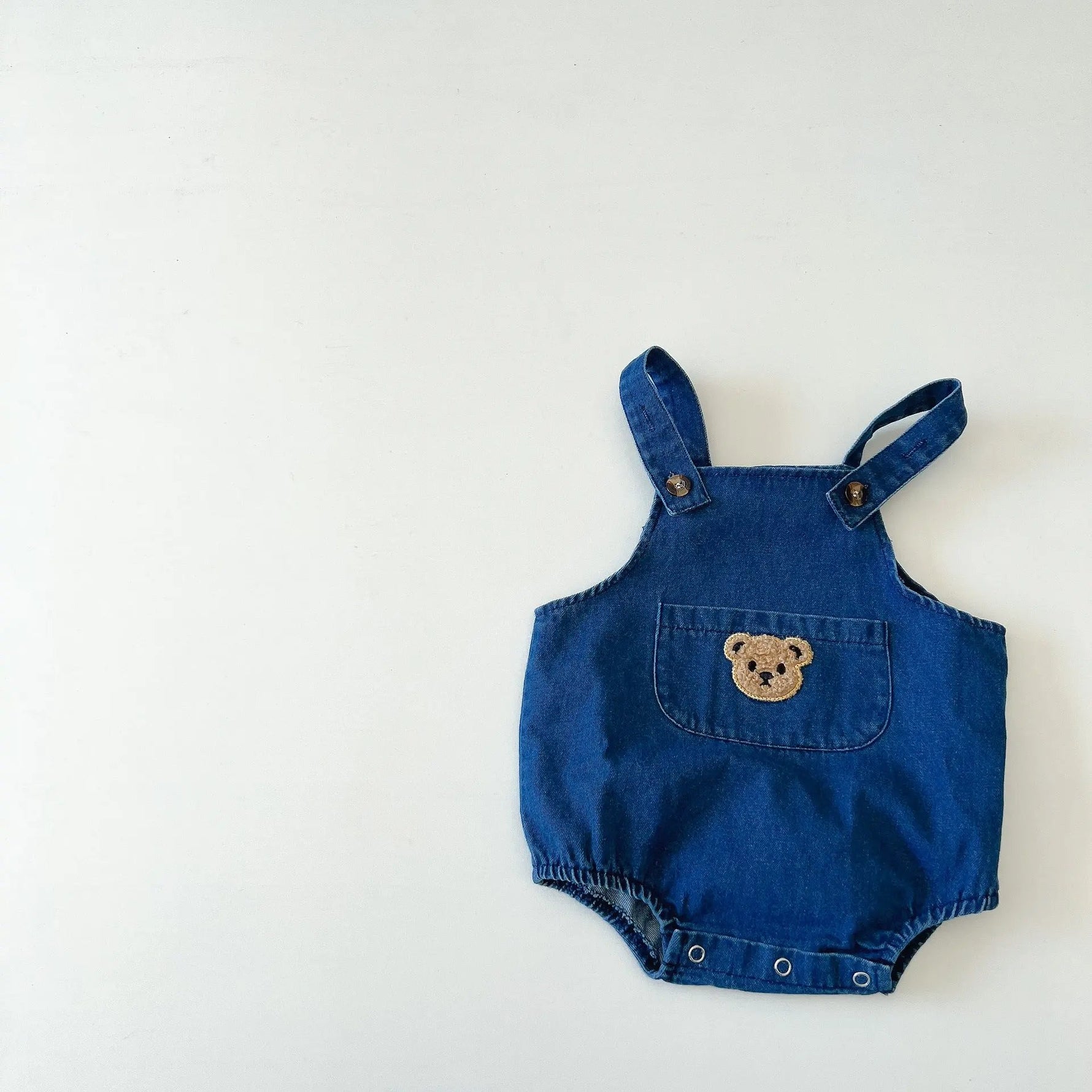 Bear Denim Baby Overalls – Cotton Short Overalls for Boys & Girls | Summer Outfit   100CM / overalls Mimou Babywear