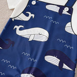 Blue Whale Baby Short Sleeve Romper Outfit (0–18M)    Mimou Babywear