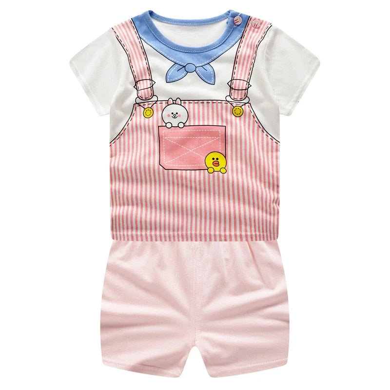 Blue Whale Cotton Set (2-Piece, 0-24M)   Beige / 24M Mimou Babywear