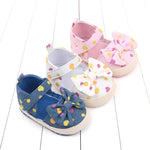 Bow Baby Girl Shoes with Soft Sole and Non-Slip Design (0–18M)    Mimou Babywear