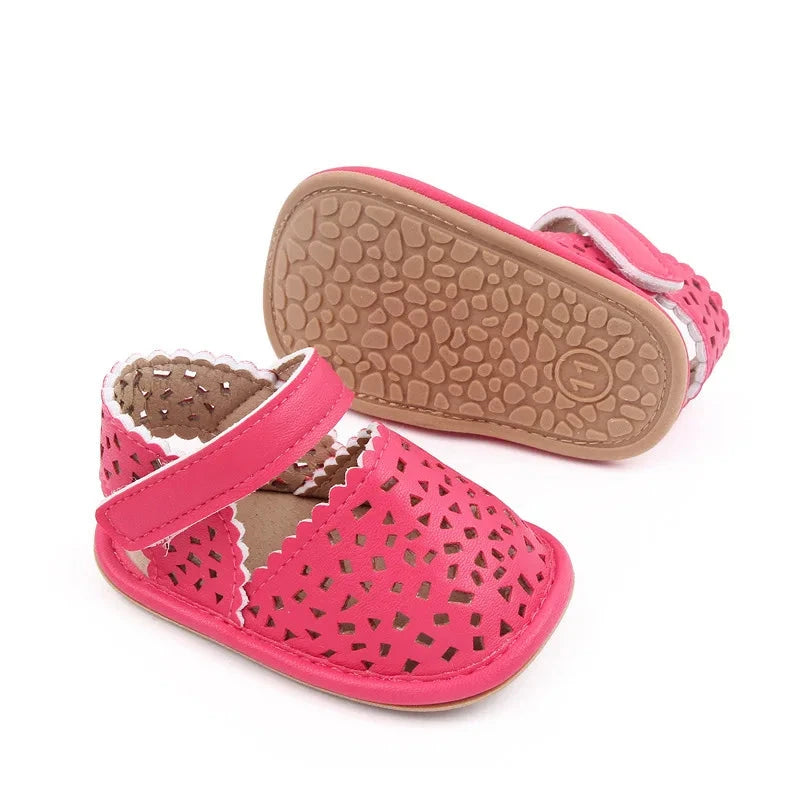 Breathable Baby Summer Shoes First Walkers with Soft Non-Slip Sole (0–18M)    Mimou Babywear