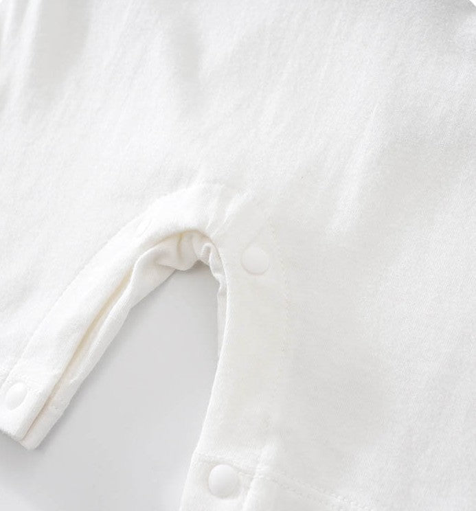 British Gentleman Short-Sleeve Romper – Summer Newborn Cotton Jumpsuit    Mimou Babywear