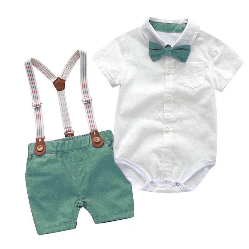 British Style Summer Set (2-Piece, 3-24M)   Green / 100cm Mimou Babywear