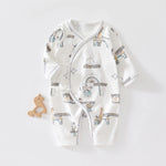 Butterfly Tie-Front Romper (0-18M)   Forest Party Butterfly Cloth / 66cm Mimou Babywear
