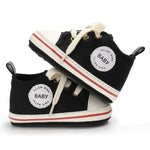 Canvas Lace-Up First Walkers (0-18M)    Mimou Babywear