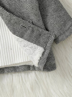 Chevron Fleece-Lined Baby Coat – Warm Winter Jacket (3–36M)    Mimou Babywear