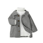 Chevron Fleece-Lined Baby Coat – Warm Winter Jacket (3–36M)    Mimou Babywear