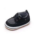 Classic Baby First Walker Shoes – Soft Sole British Style Sneakers (0–18M)    Mimou Babywear