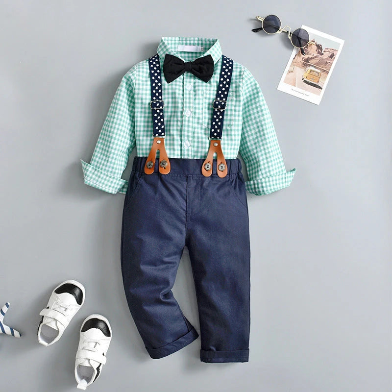 Classic Plaid Outfit (2-Piece, 6M-3Y)    Mimou Babywear