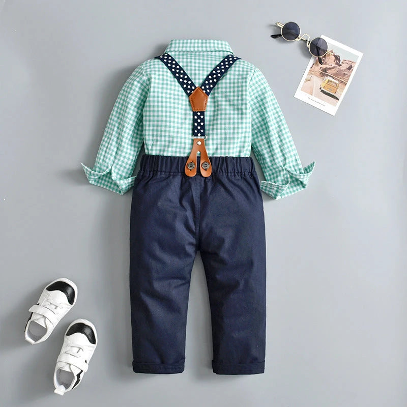 Classic Plaid Outfit (2-Piece, 6M-3Y)    Mimou Babywear