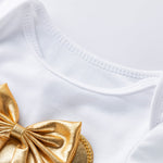 Cotton Baby Romper & Shorts Set – 4-Piece Summer Outfit with Accessories    Mimou Babywear