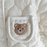 Cozy Cotton Ripple Romper – Autumn & Winter Long-Sleeve One-Piece    Mimou Babywear