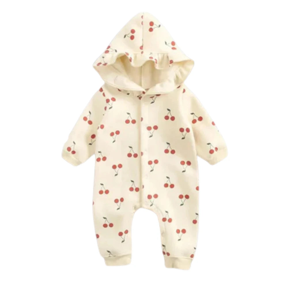 Cozy Hooded Winter Romper (0-36M)   White / 2-3Y Mimou Babywear