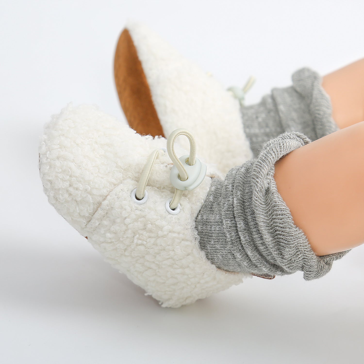 Cozy Warm Cotton Booties (0-12M)    Mimou Babywear