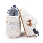 Cute Bear Baby Sneakers First Walkers with Non-Slip Sole (0–18M)    Mimou Babywear