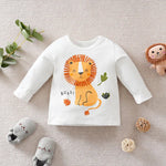 Cute Lion Baby Cotton Long Sleeve T-Shirt (6–36M)    Mimou Babywear