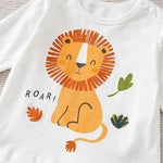 Cute Lion Baby Cotton Long Sleeve T-Shirt (6–36M)    Mimou Babywear