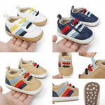 Soft PU Baby Step Shoes – Anti-Slip Indoor Shoes for Boys & Girls    Mimou Babywear