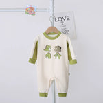 Dinosaur Cotton Jumpsuit (0-18M)    Mimou Babywear