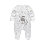 Double Button Cotton Sleepsuit (0-12M)    Mimou Babywear