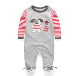 Double Button Cotton Sleepsuit (0-12M)   Grey / 9-12M Mimou Babywear