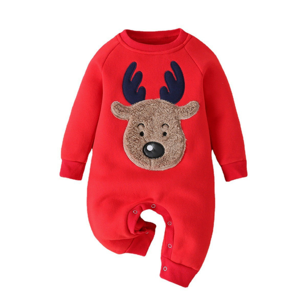 Festive Santa & Reindeer Romper (0-18M)    Mimou Babywear