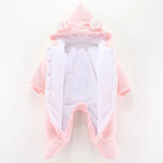 Fleece Hooded Newborn Suit (0-12M)    Mimou Babywear
