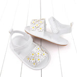 Floral Baby Girl Sandals with Soft Non-Slip Sole (0–18M)    Mimou Babywear