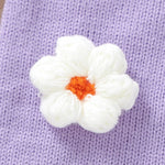 Floral Knit Baby Jumpsuit – Long Sleeve Cozy One-Piece (0-24M)    Mimou Babywear