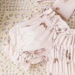 Floral Skirt-Hem Romper (3-24M)    Mimou Babywear