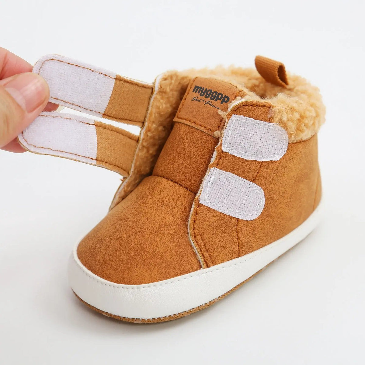 High-Top Warm Baby Shoes – Cotton Walking Shoes for Boys & Girls | Autumn & Winter    Mimou Babywear