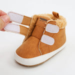 High-Top Warm Baby Shoes – Cotton Walking Shoes for Boys & Girls | Autumn & Winter    Mimou Babywear