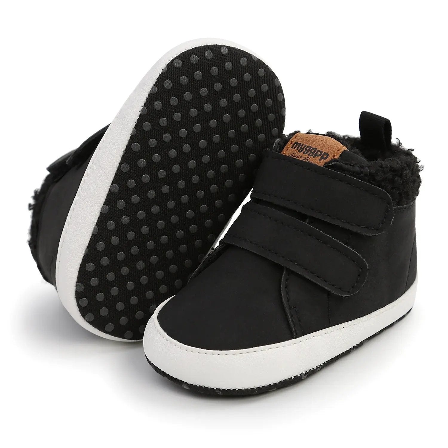 High-Top Warm Baby Shoes – Cotton Walking Shoes for Boys & Girls | Autumn & Winter    Mimou Babywear