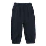 Kids Cotton Linen Bloomers Pants – Lightweight Spring Summer Trousers (12-36M)    Mimou Babywear