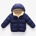 Kids Winter Puffer Jacket with Fur Hood – Warm Hooded Coat (12-36M)    Mimou Babywear