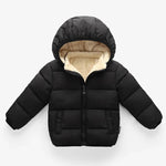 Kids Winter Puffer Jacket with Fur Hood – Warm Hooded Coat (12-36M)    Mimou Babywear