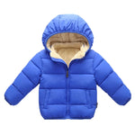 Kids Winter Puffer Jacket with Fur Hood – Warm Hooded Coat (12-36M)    Mimou Babywear