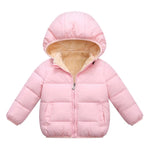 Kids Winter Puffer Jacket with Fur Hood – Warm Hooded Coat (12-36M)    Mimou Babywear