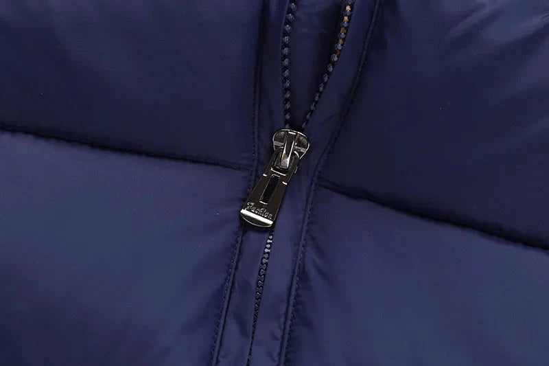 Kids Winter Puffer Jacket with Fur Hood – Warm Hooded Coat (12-36M)    Mimou Babywear