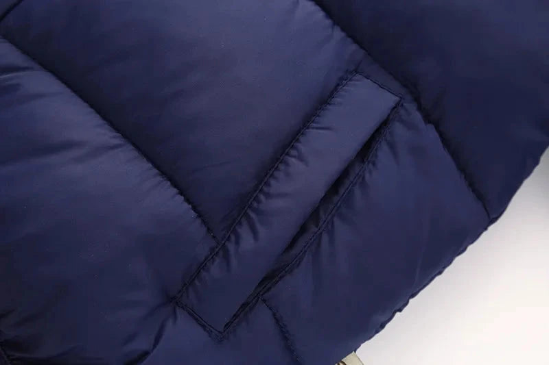 Kids Winter Puffer Jacket with Fur Hood – Warm Hooded Coat (12-36M)    Mimou Babywear