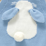 Knitted Baby Bunny Romper – Sleeveless Strap One-Piece (6-24M)    Mimou Babywear
