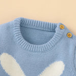 Knitted Baby Bunny Romper – Warm Long Sleeve Jumpsuit (3–24M)    Mimou Babywear