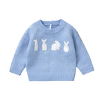 Knitted Baby Bunny Sweater – Warm Long Sleeve Pullover (6-36M)    Mimou Babywear