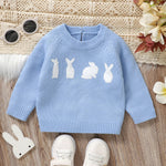Knitted Baby Bunny Sweater – Warm Long Sleeve Pullover (6-36M)    Mimou Babywear