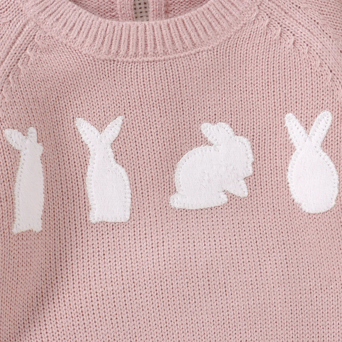 Knitted Baby Bunny Sweater – Warm Long Sleeve Pullover (6-36M)    Mimou Babywear