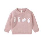 Knitted Baby Bunny Sweater – Warm Long Sleeve Pullover (6-36M)    Mimou Babywear